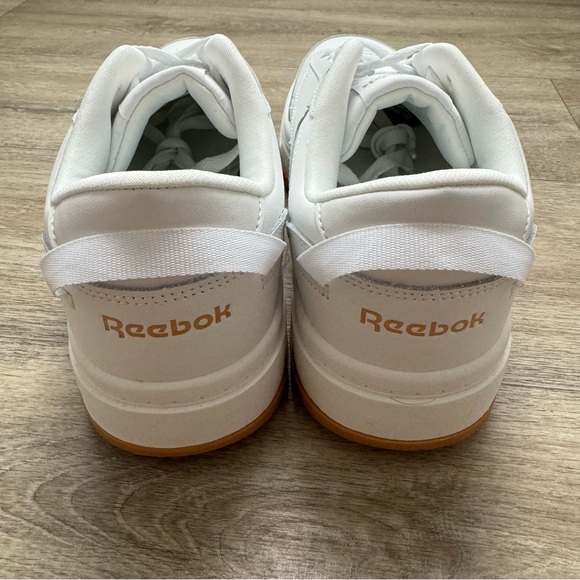 🆕 REEBOK Tech G Geo White Gold Gum Leather Sneakers - Picture 6 of 9